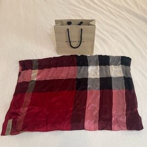 Burberry silk scarf